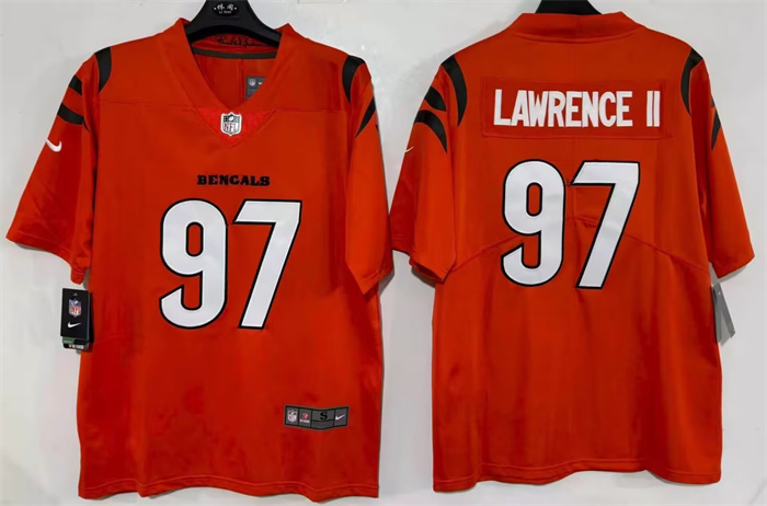 Men's Cincinnati Bengals #97 Dexter Lawrence II Orange 2026 Vapor Untouchable Limited Stitched Football Jersey